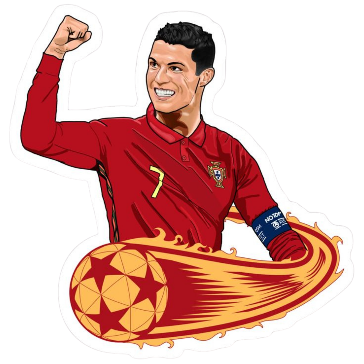 Cristiano Ronaldo Stickers – Football Star Iconic Poses Collection