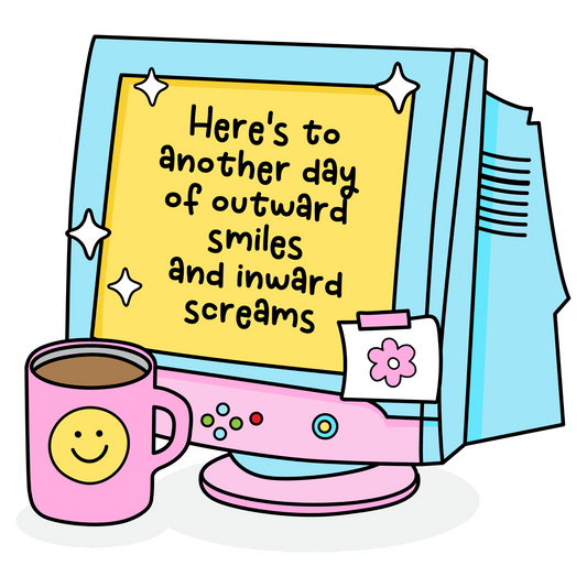 Workplace Stickers - Only Here Until I Win Lotto (Duplicate)