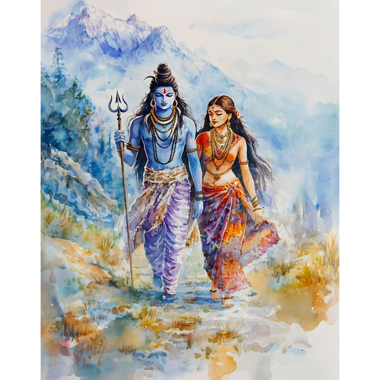 Lord Shiva Mahadev Poster – Trishul, Damru & Meditation Wall Art | Spiritual Hindu Print – Mahadev 15