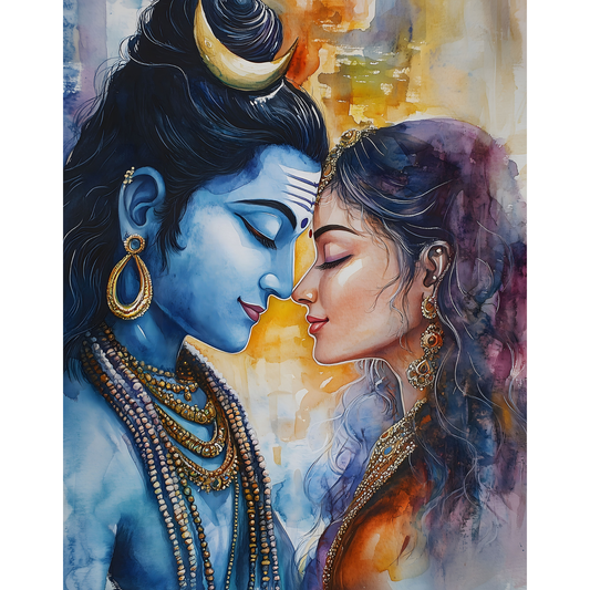 Lord Shiva Mahadev Poster – Trishul, Damru & Meditation Wall Art | Spiritual Hindu Print – Mahadev 14