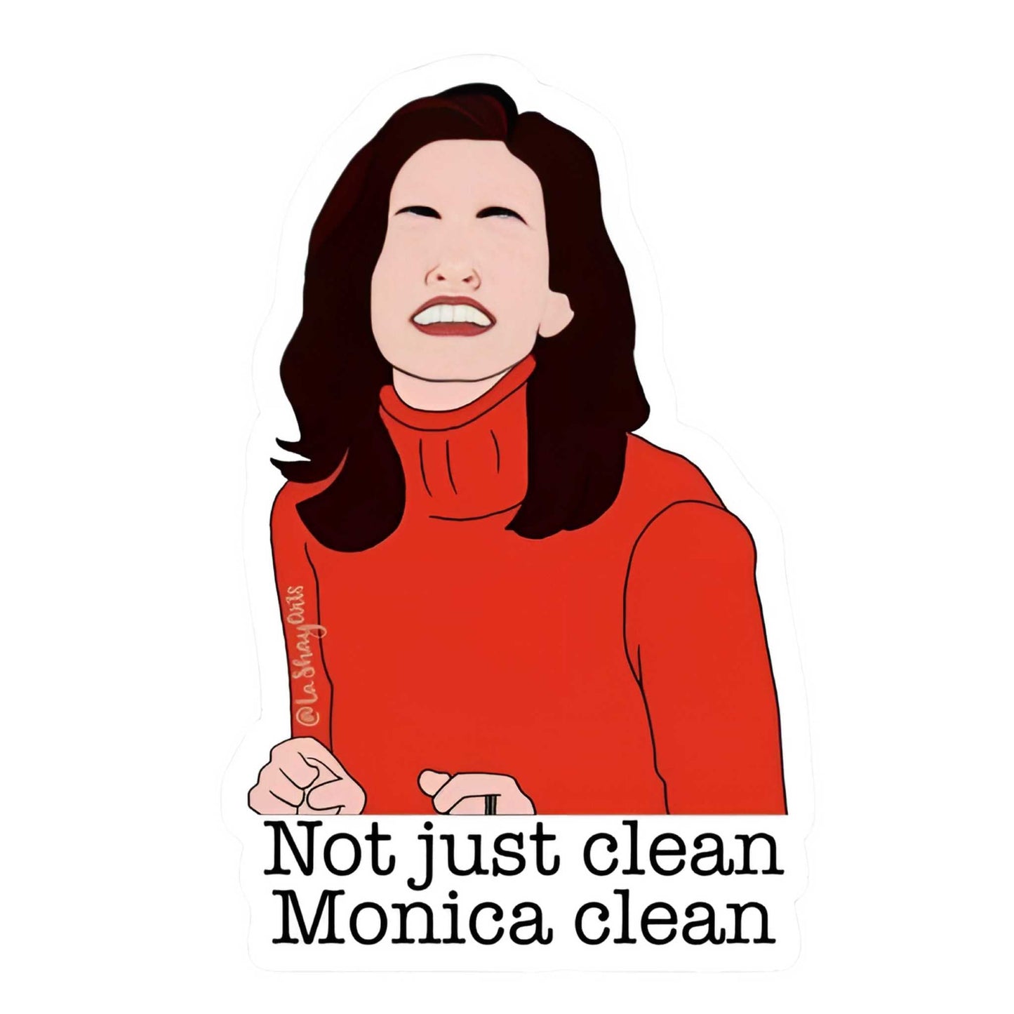 Friends TV Show Stickers - Monica Clean