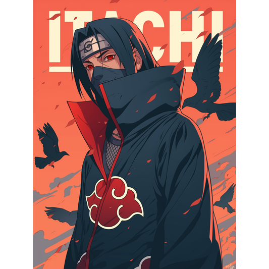 Itachi Uchiha Poster – Naruto Shippuden Wall Art | Akatsuki Anime Print – Akatsuki Pride