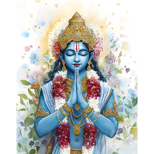 Lord Vishnu Poster – Hindu Spiritual Wall Art | Divine Vishnu Print for Home Décor – Vishnu 8