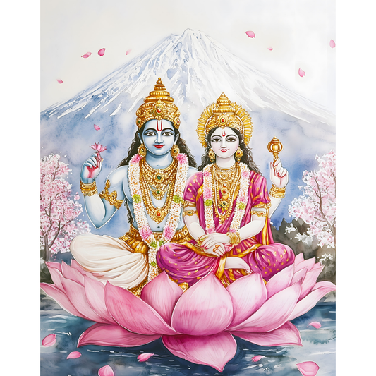 Lord Vishnu Poster – Hindu Spiritual Wall Art | Divine Vishnu Print for Home Décor – Vishnu 6