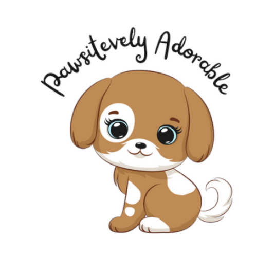 Pun Stickers - Pawstively Adorable Puppy