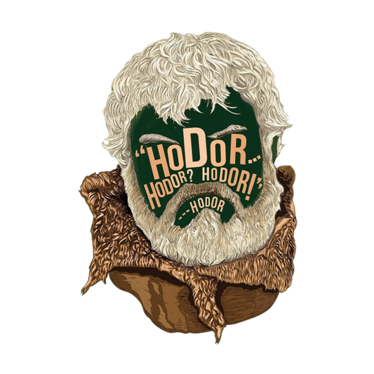 Game of Thrones Stickers - Hodor Quote In Face