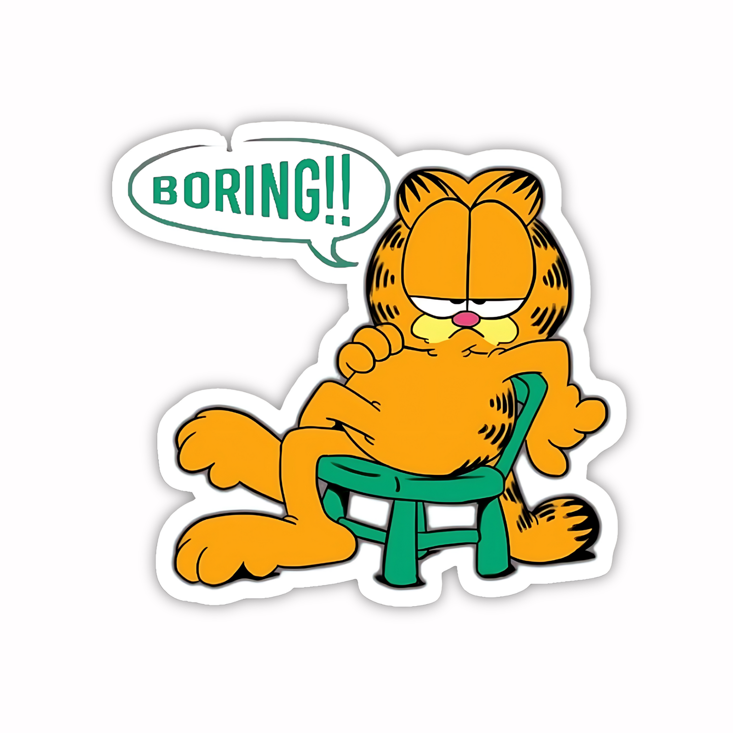 Garfield Stickers - Bored Garfield