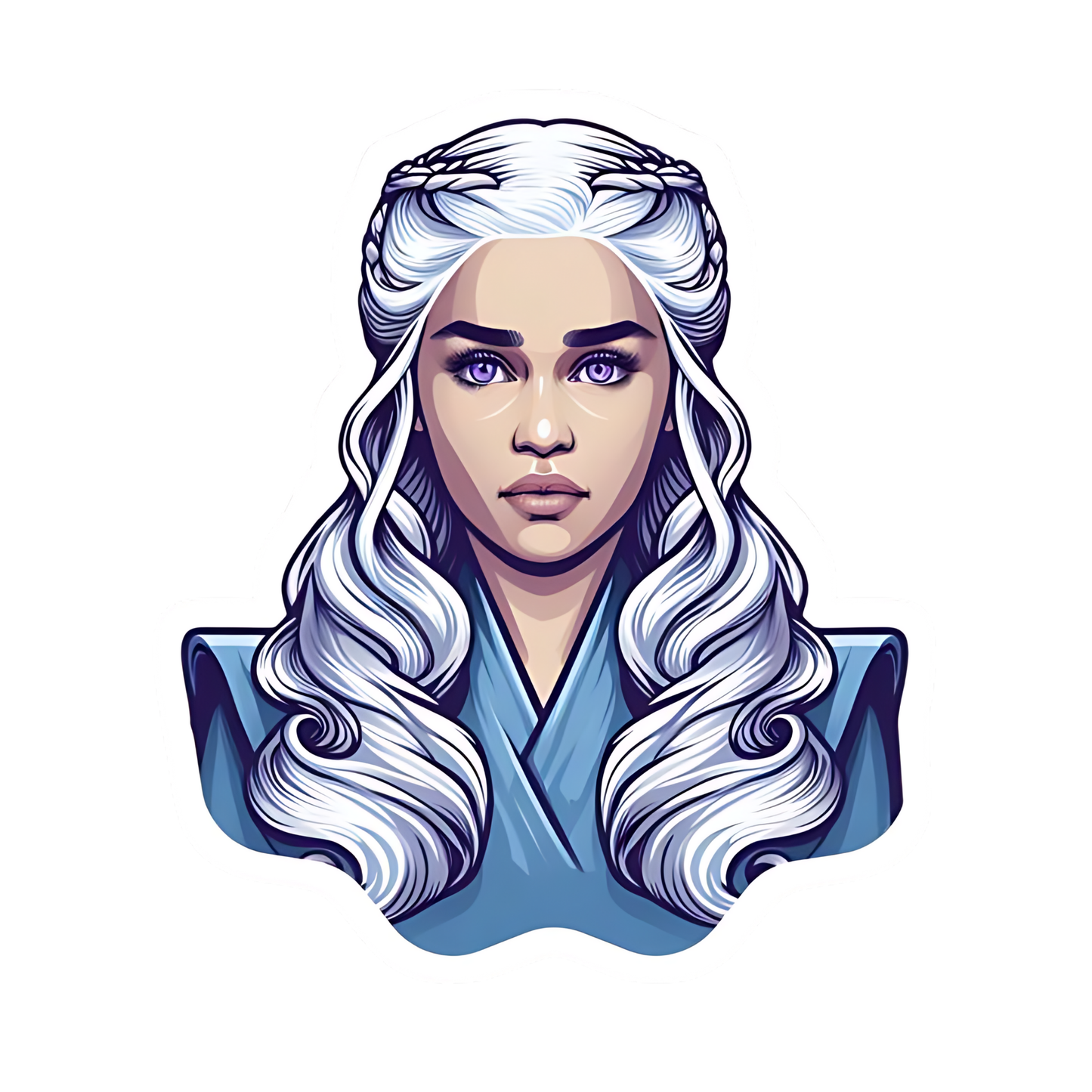 Game of Thrones Stickers - White - Haired Woman Portrait