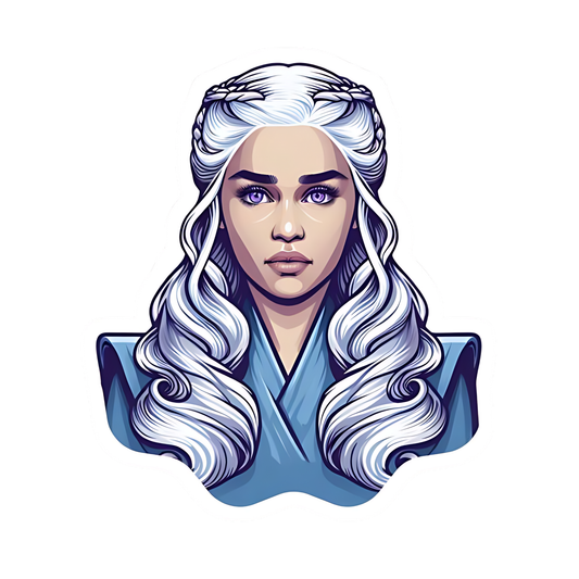Game of Thrones Stickers - White - Haired Woman Portrait