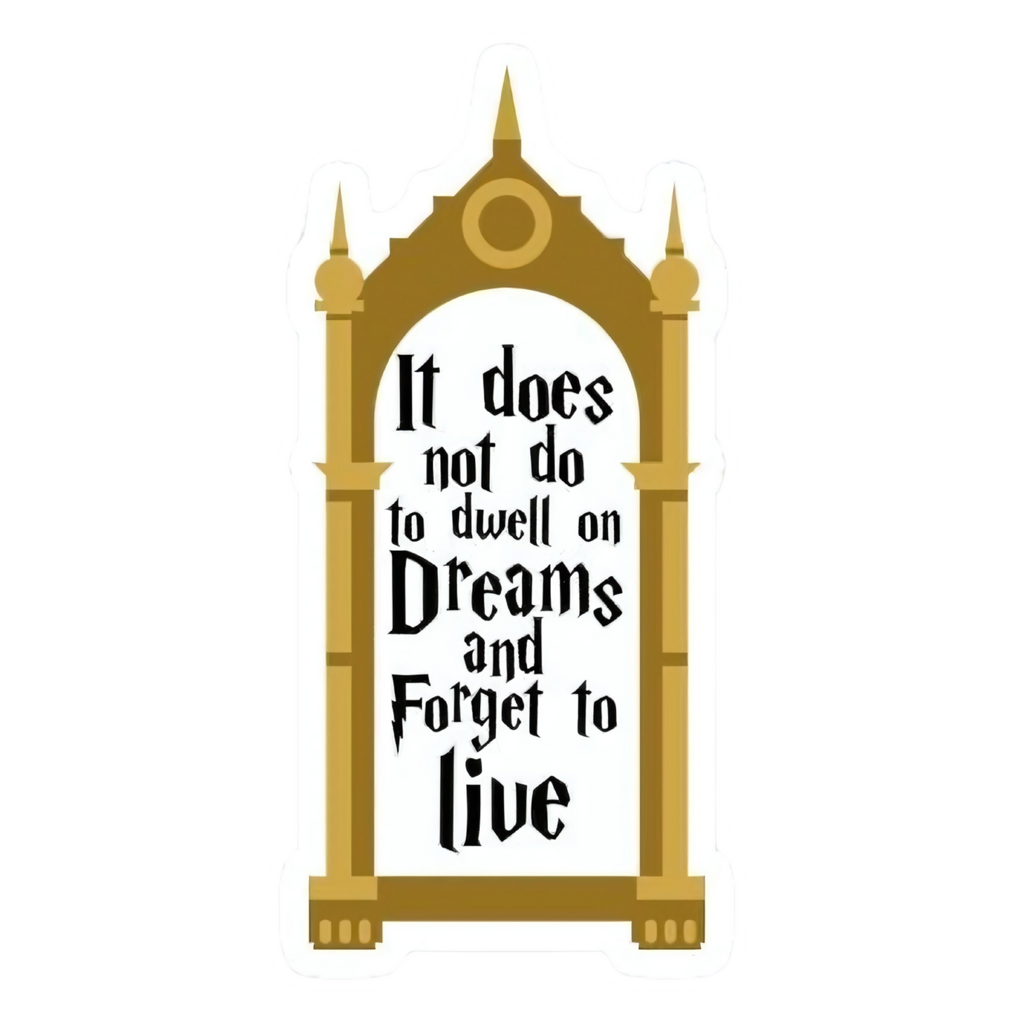Harry Potter Stickers - Mirror of Erised Quote