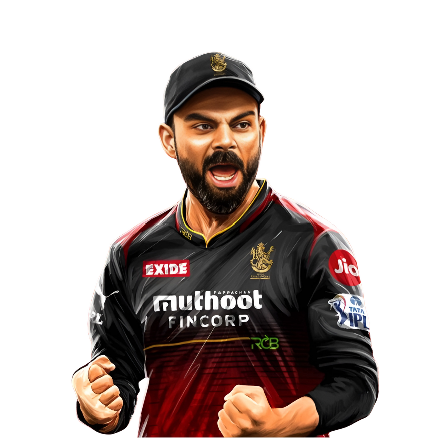 Cricket Stickers - RCB Jersey Virat Kohli