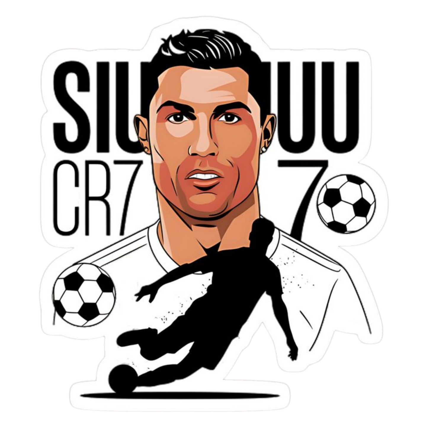 Cristiano Ronaldo Stickers – Football Star Iconic Poses Collection