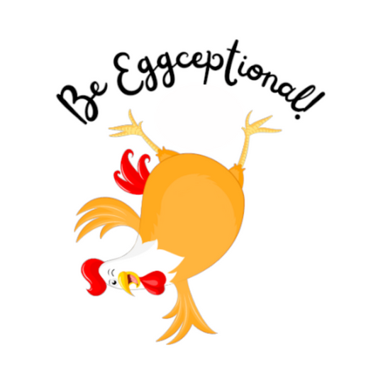 Pun Stickers - Be Eggceptional