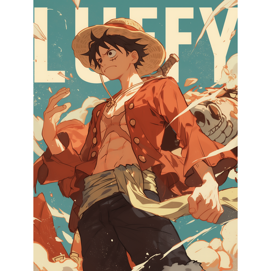 Monkey D. Luffy Poster – One Piece Anime Wall Art | Straw Hat Pirate Captain Print – Straw Hat Resolve