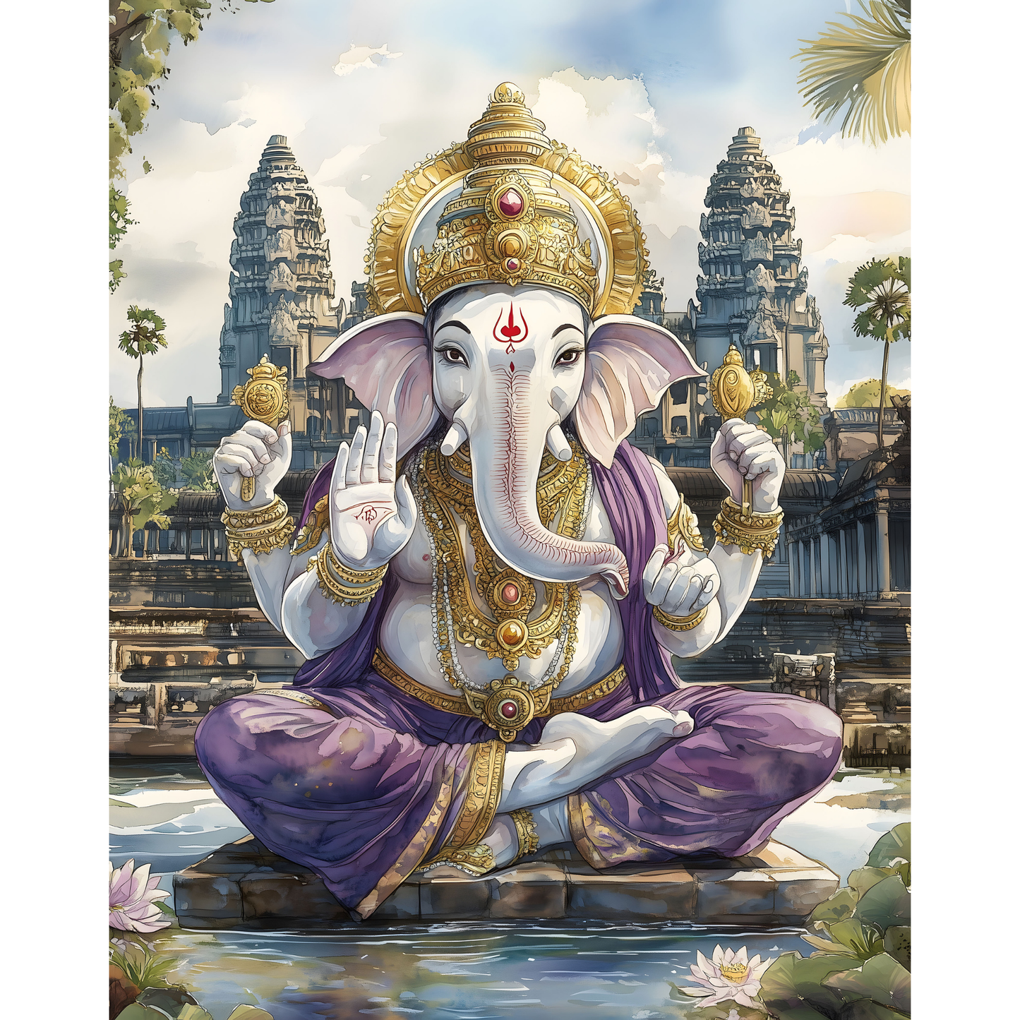 Lord Ganesha Poster β Spiritual Wall Art | Hindu God of Wisdom & Prosperity β Ganesg 5