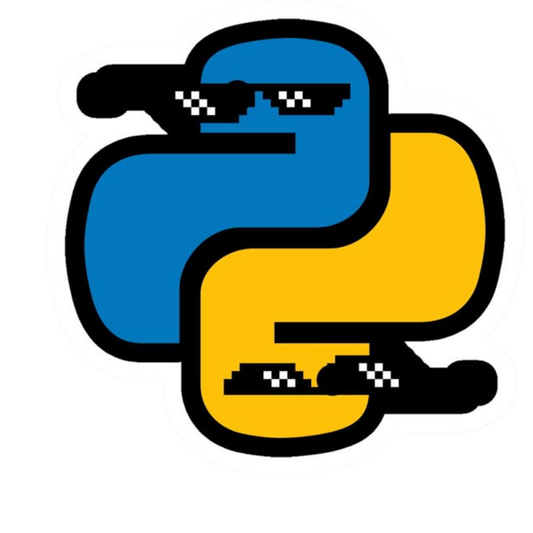 Coding Stickers - "Python Thug Life"