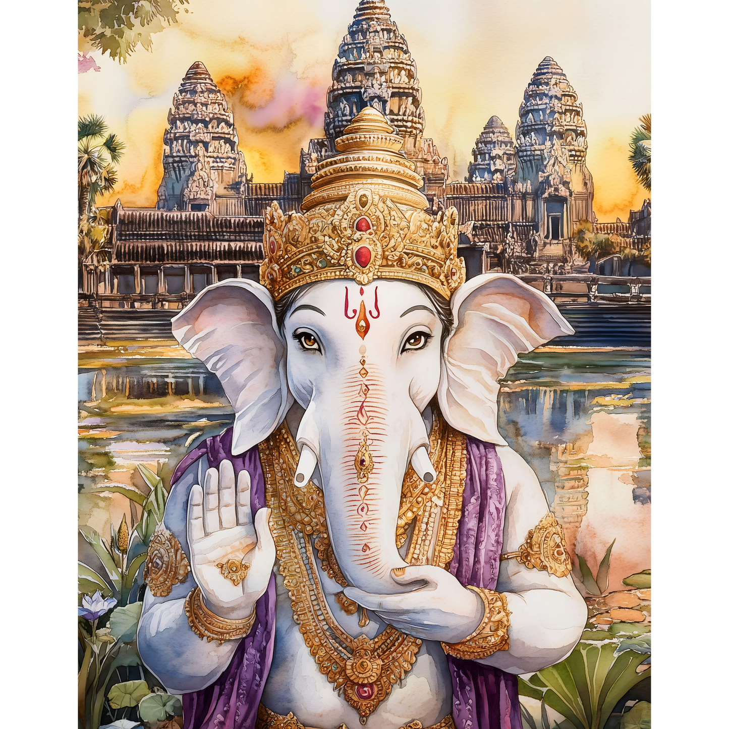 Lord Ganesha Poster β Spiritual Wall Art | Hindu God of Wisdom & Prosperity β Ganesh 4