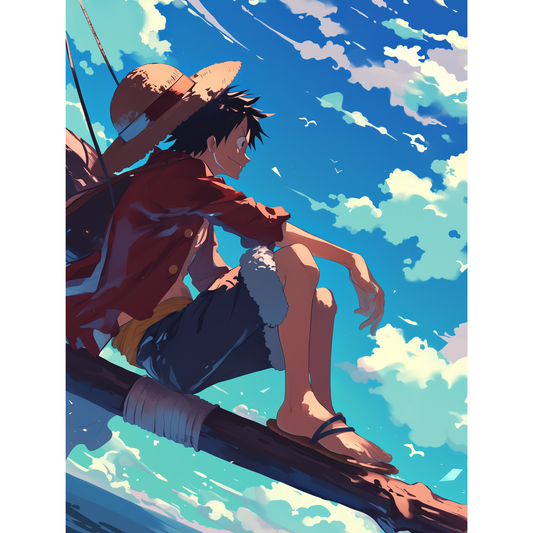 Monkey D. Luffy Poster – One Piece Anime Wall Art | Straw Hat Pirate Captain Print – Scarlet Ambition