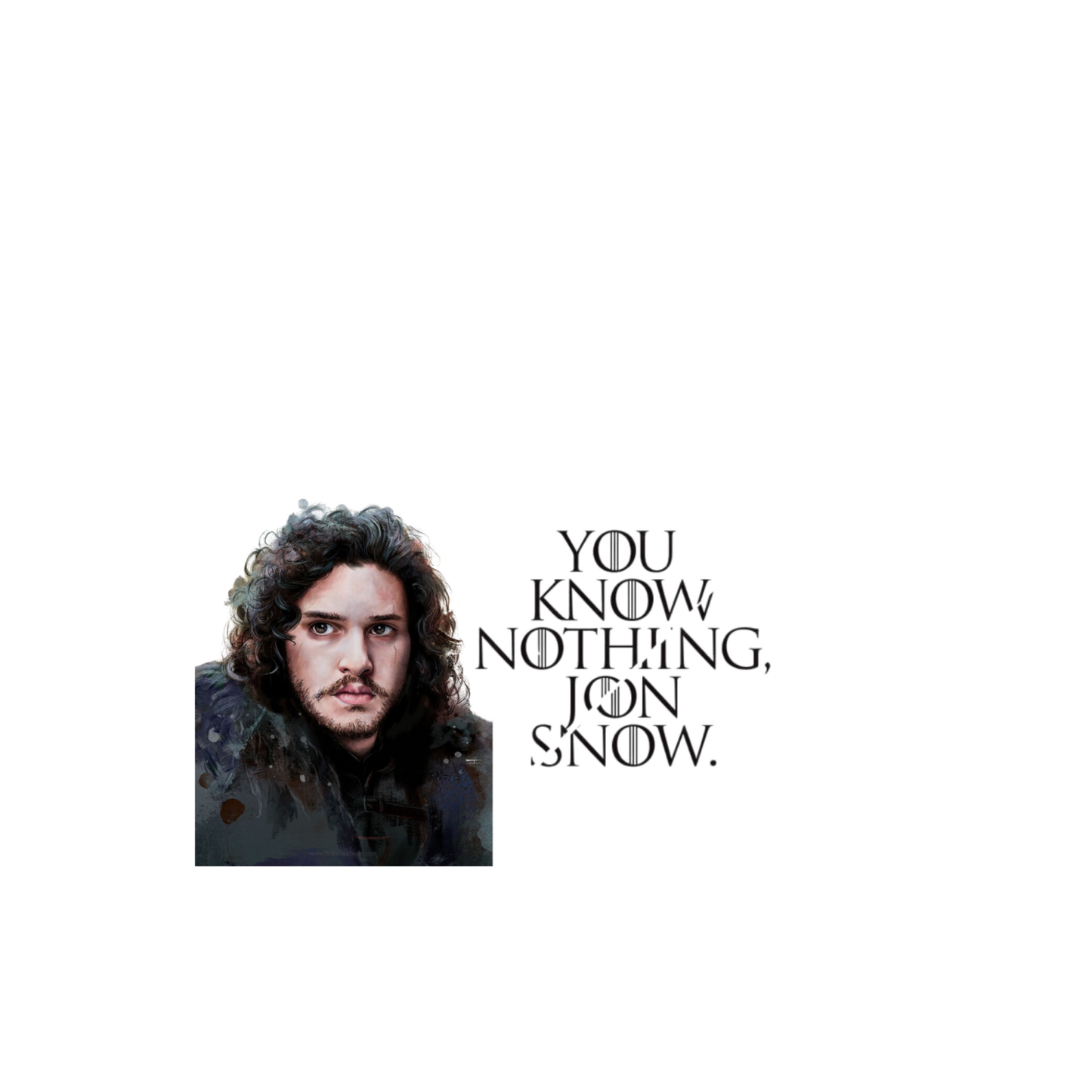 Game of Thrones Stickers - Jon Snow - You Know Nothing