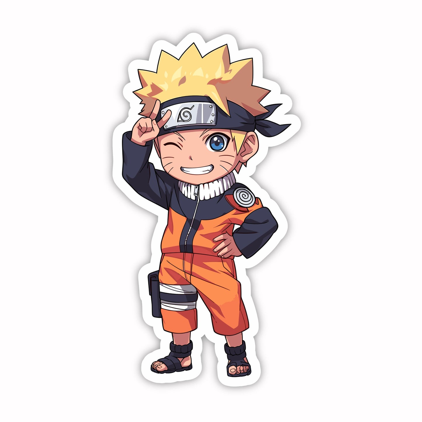 Anime Stickers - Naruto Victory Wink