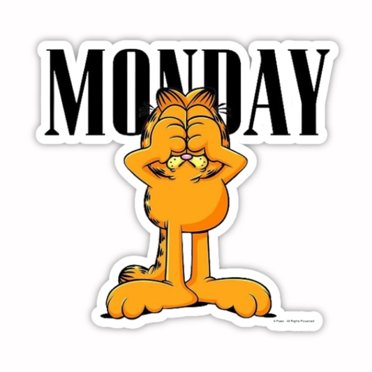 Garfield Stickers - Monday Blues Garfield