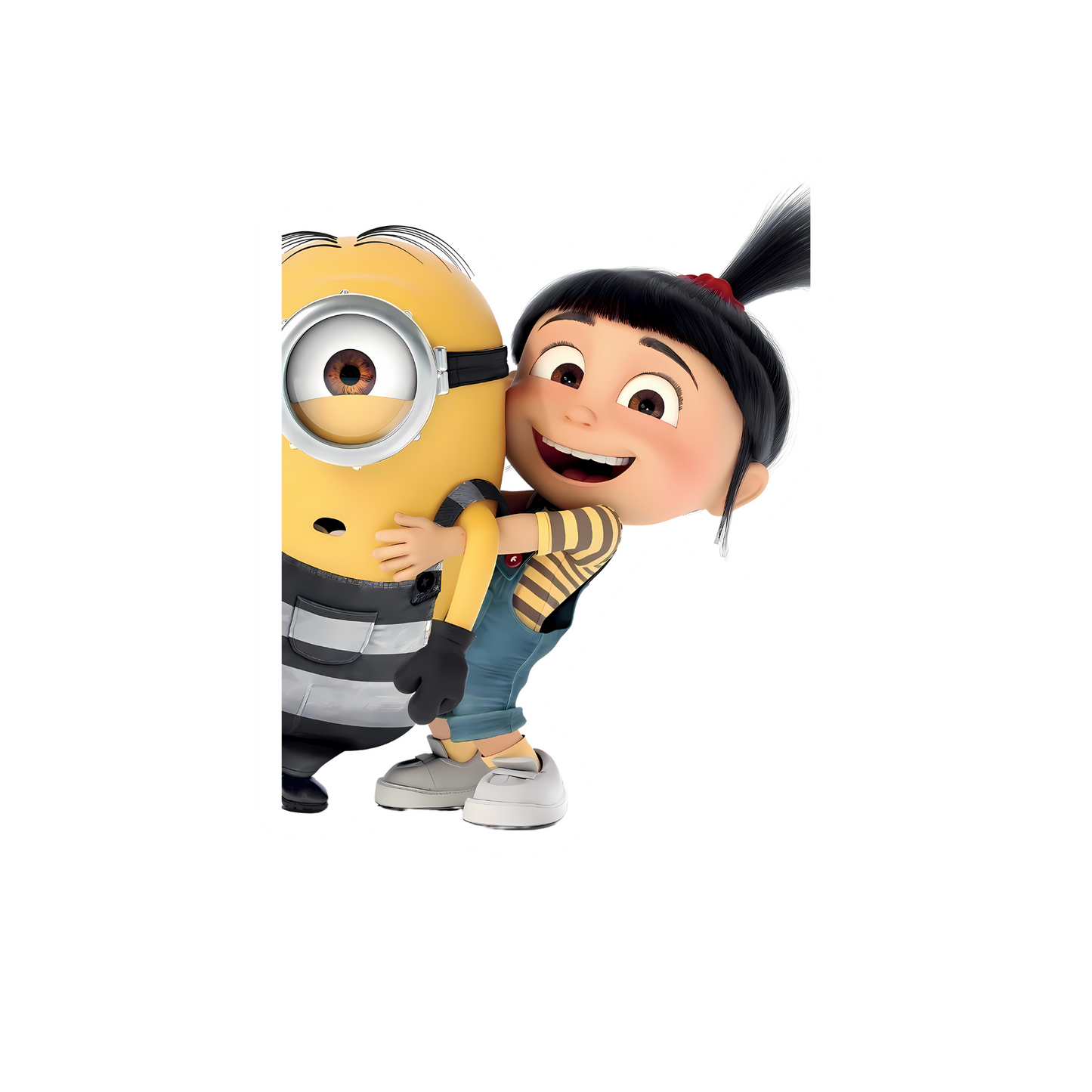 Minions Stickers - Agnes Hugging