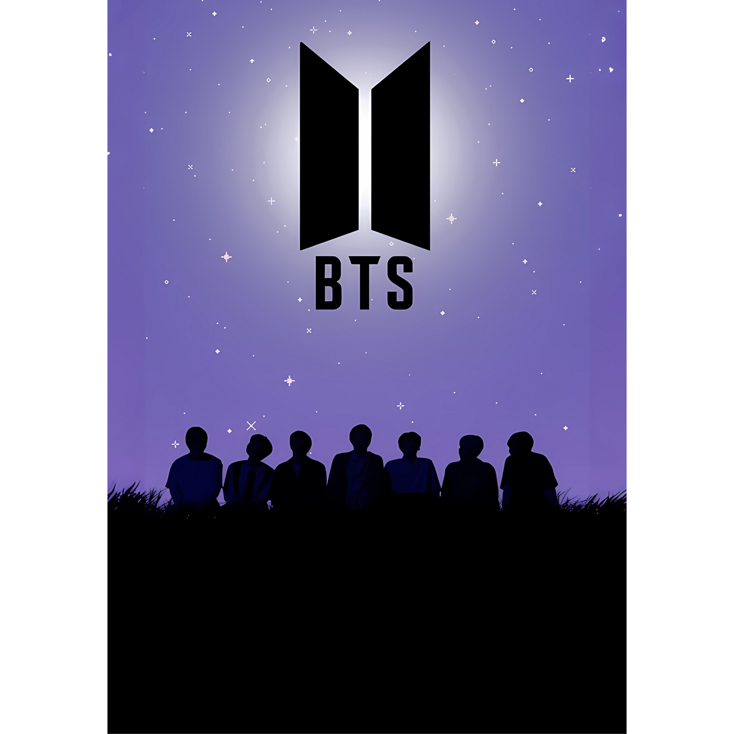 BTS Poster โ K-Pop Wall Art | Bangtan Boys Music Poster for ARMY Fans โ Bts Logo