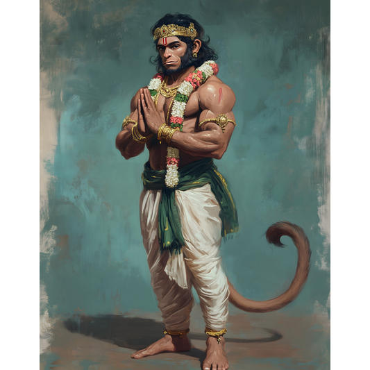 Lord Hanuman Poster – Spiritual Wall Art | Bajrangbali Devotional Print – Hanuman 11