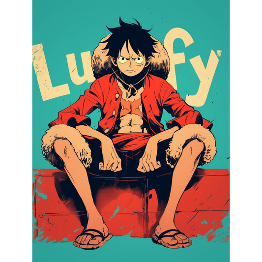 Monkey D. Luffy Poster – One Piece Anime Wall Art | Straw Hat Pirate Captain Print – Throne of the Pirate King