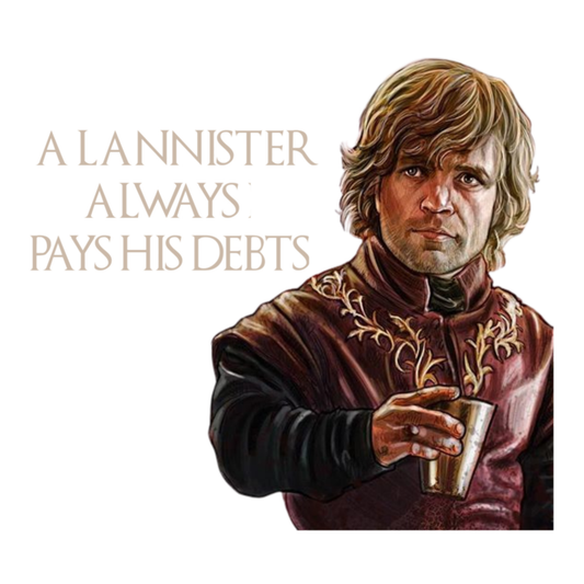 Game of Thrones Stickers - House Lannister - Lannister Always Pays His Debts - Tyrion