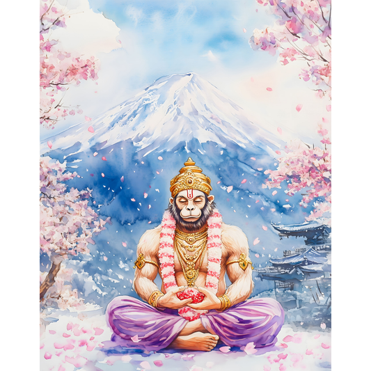 Lord Hanuman Poster – Spiritual Wall Art | Bajrangbali Devotional Print – Hanuman 10