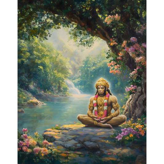 Lord Hanuman Poster – Spiritual Wall Art | Bajrangbali Devotional Print – Hanuman 9