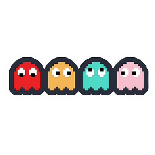 Coding Stickers - : Pac-Man Ghosts