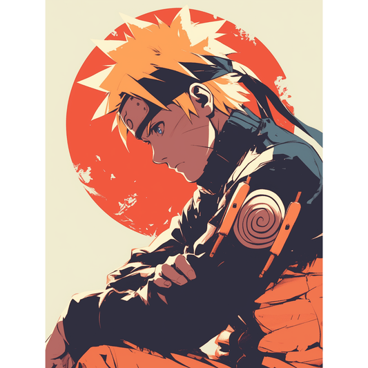 Naruto Poster – Shippuden Wall Art | Uzumaki Anime Ninja Print – Rising Hero Naruto