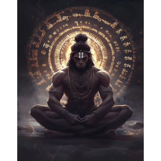 Lord Hanuman Poster – Spiritual Wall Art | Bajrangbali Devotional Print – Hanuman 6