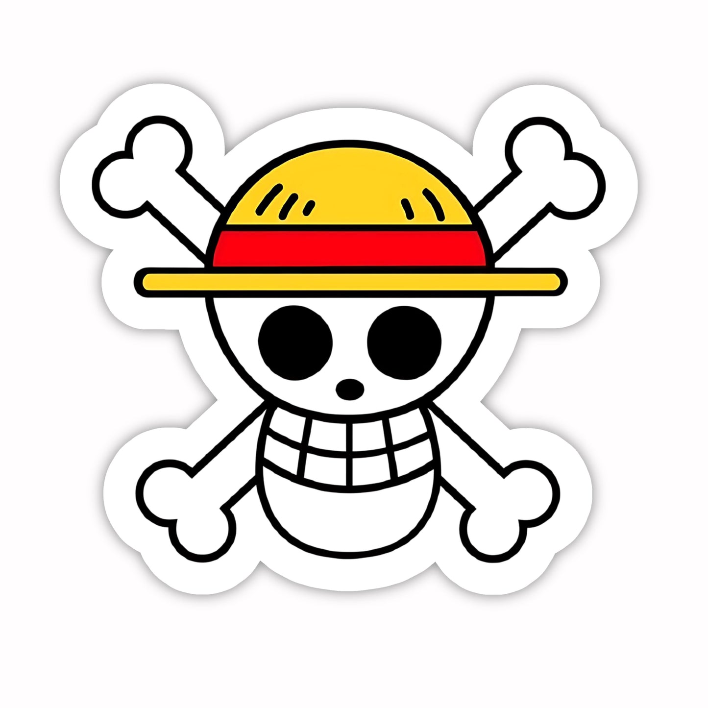 Anime Stickers - Minimal Pirate Logo