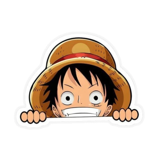 Anime Stickers - Peeking Straw Hat