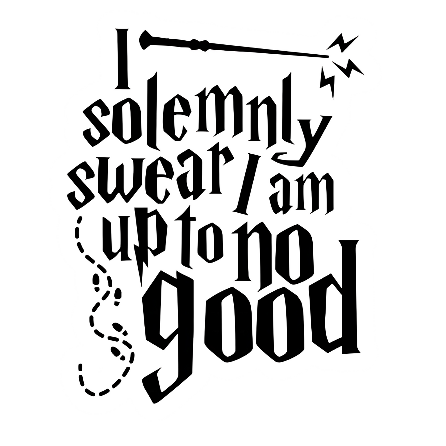 Harry Potter Stickers - I Solemnly Swear Quote
