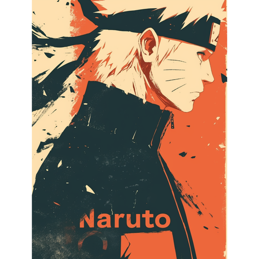 Naruto Poster – Shippuden Wall Art | Uzumaki Anime Ninja Print – Shadowed Resolve
