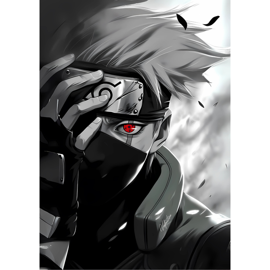 Kakashi Hatake Poster – Naruto Shippuden Wall Art | Sharingan Ninja Print – Sharingan Revealed