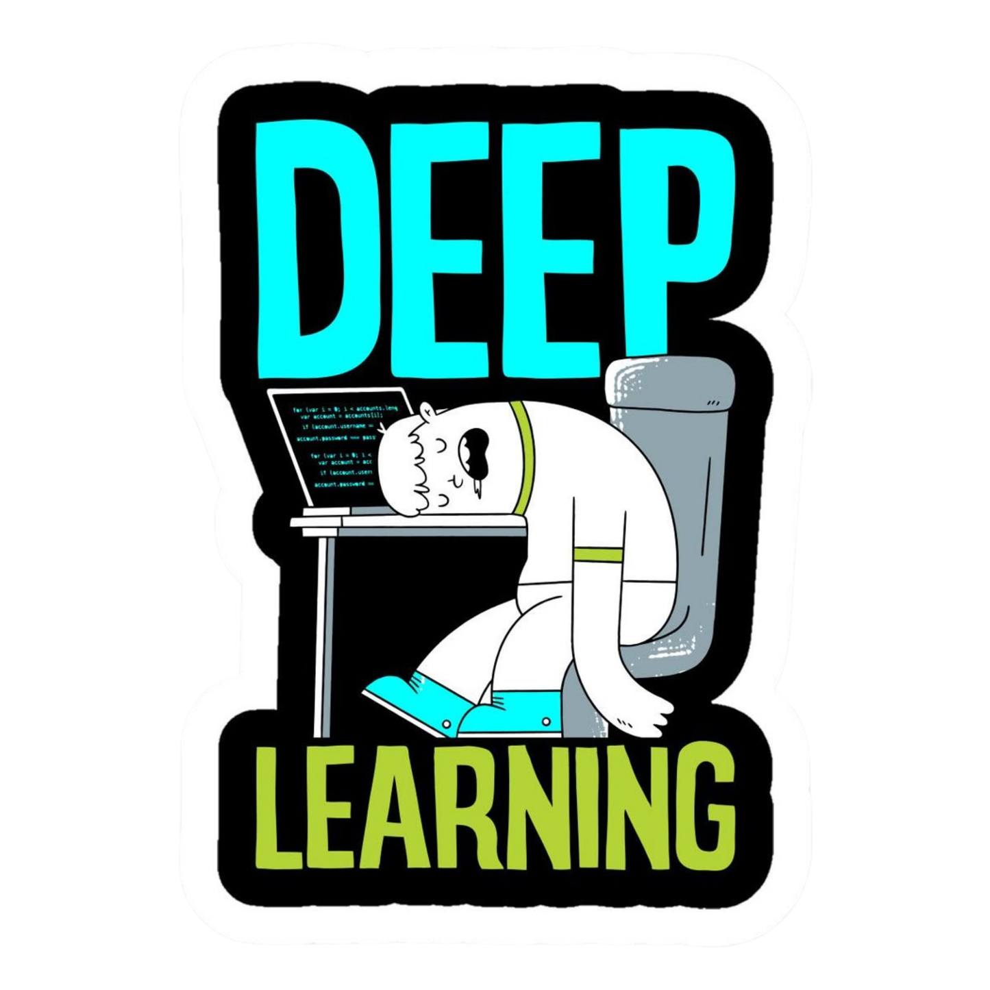 Coding Stickers - Deep Learning Coder