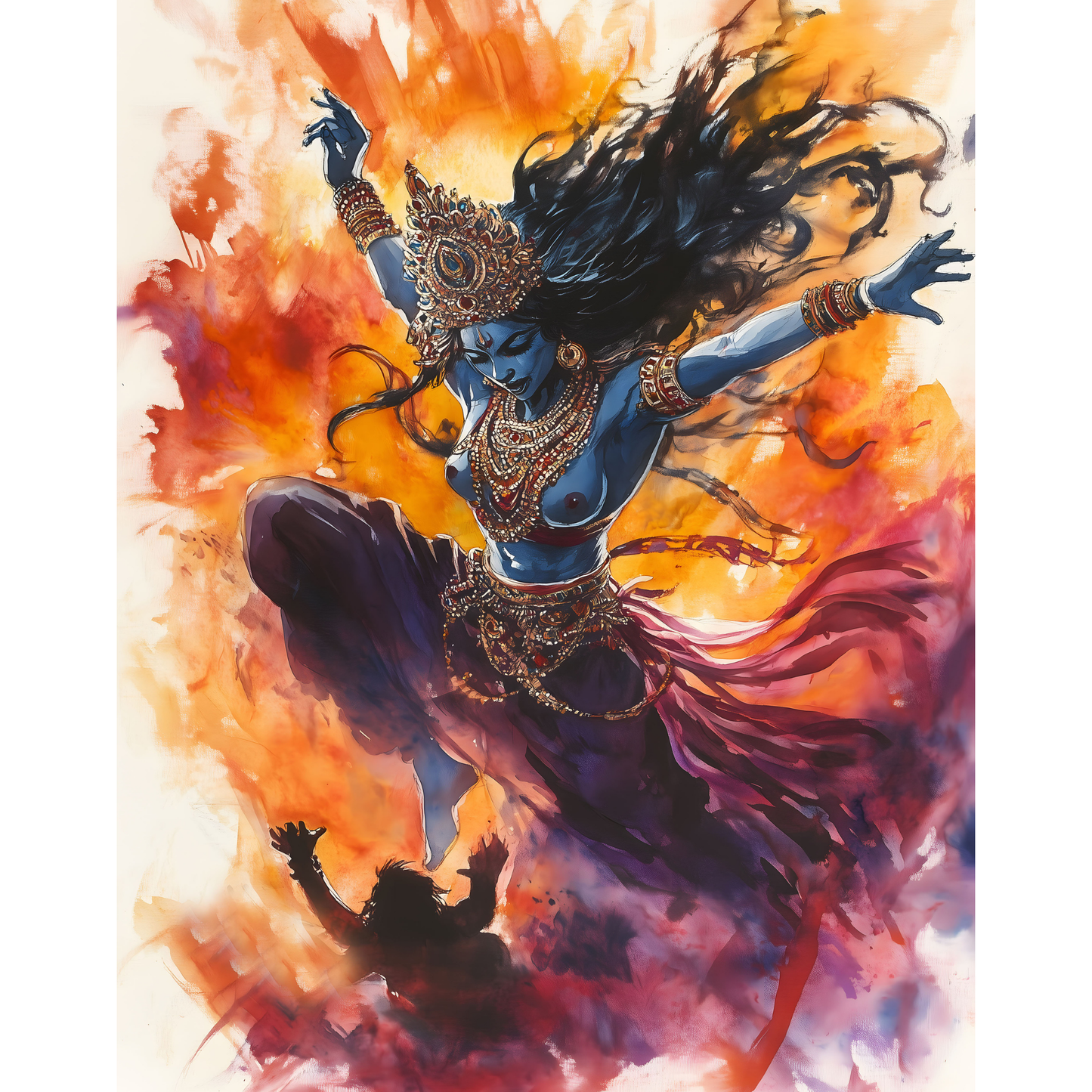 Kali Mata Poster – Divine Hindu Goddess Wall Art | Spiritual Home Décor – Kali mata 10