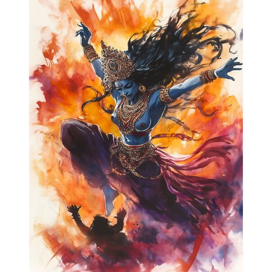 Kali Mata Poster – Divine Hindu Goddess Wall Art | Spiritual Home Décor – Kali mata  10