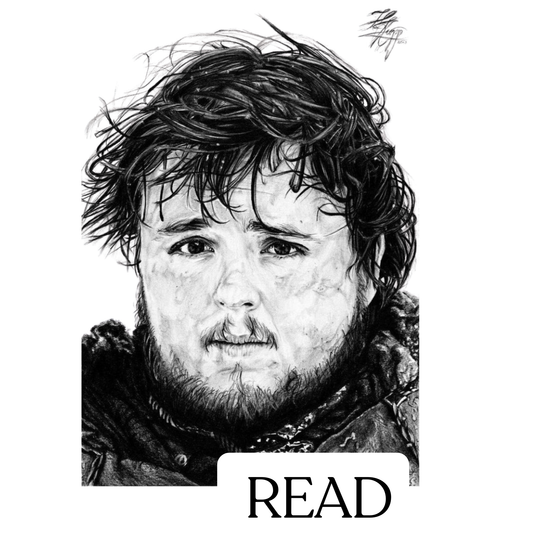 Game of Thrones Stickers - Samwell Read Poster