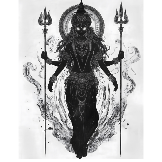 Kali Mata Poster – Divine Hindu Goddess Wall Art | Spiritual Home Décor – Kali mata  9