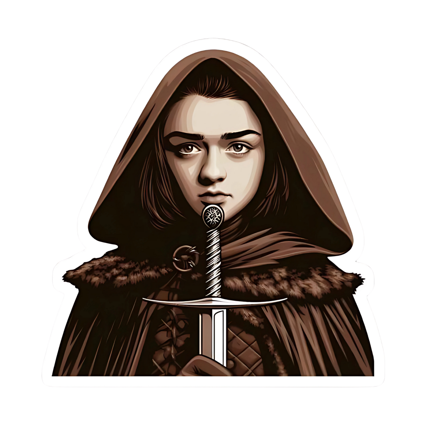 Game of Thrones Stickers - Arya With Needle