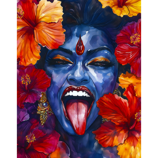 Kali Mata Poster – Divine Hindu Goddess Wall Art | Spiritual Home Décor – Kali mata  6