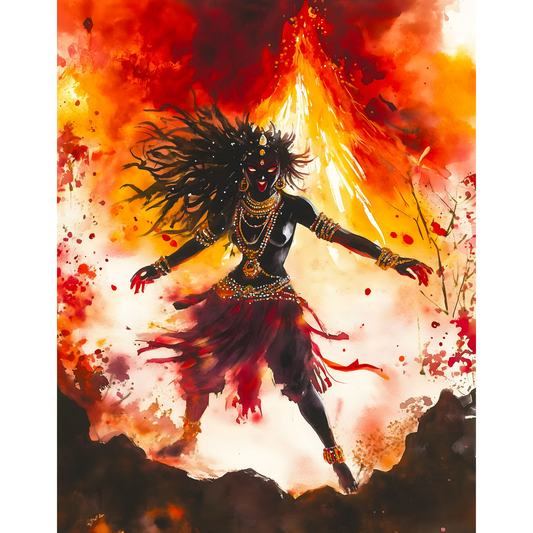 Kali Mata Poster – Divine Hindu Goddess Wall Art | Spiritual Home Décor – Kali mata 5