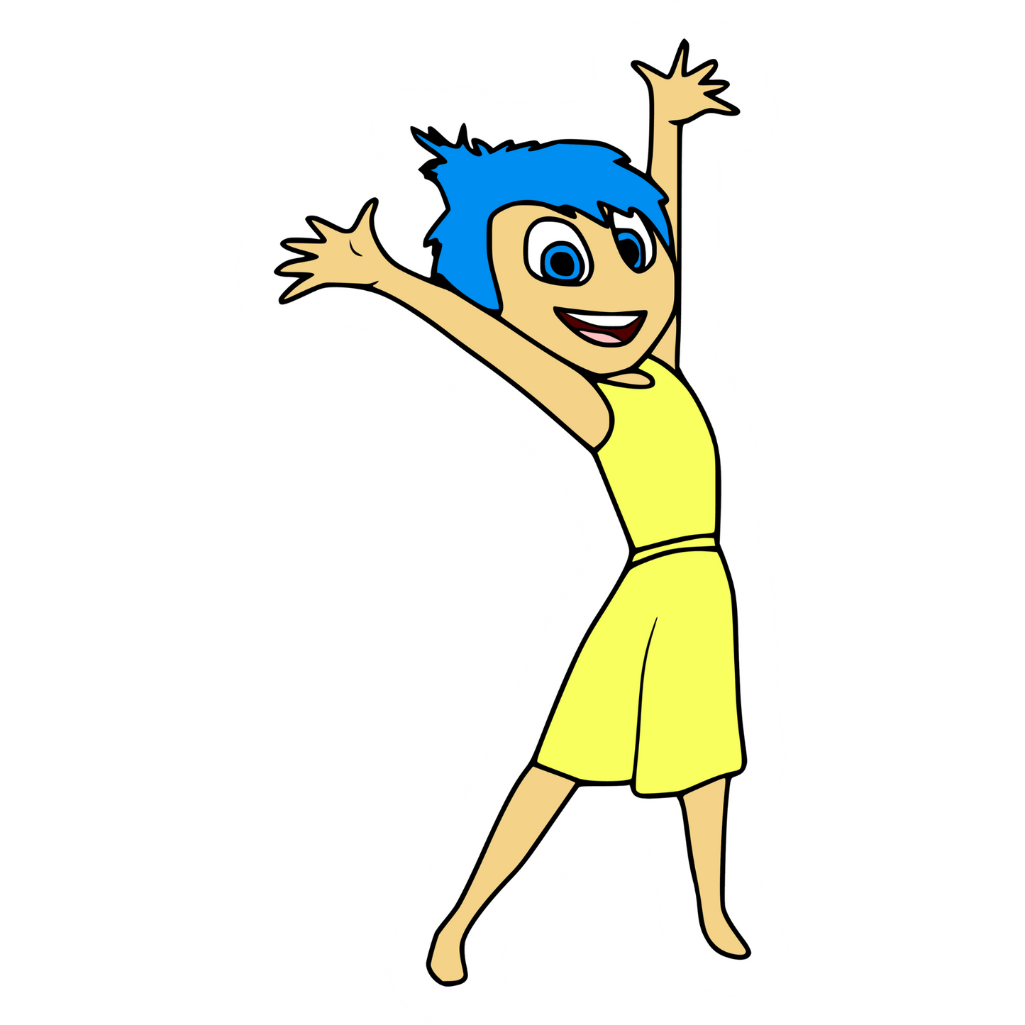 Inside Out Stickers - Joy Happy Pose Sticker