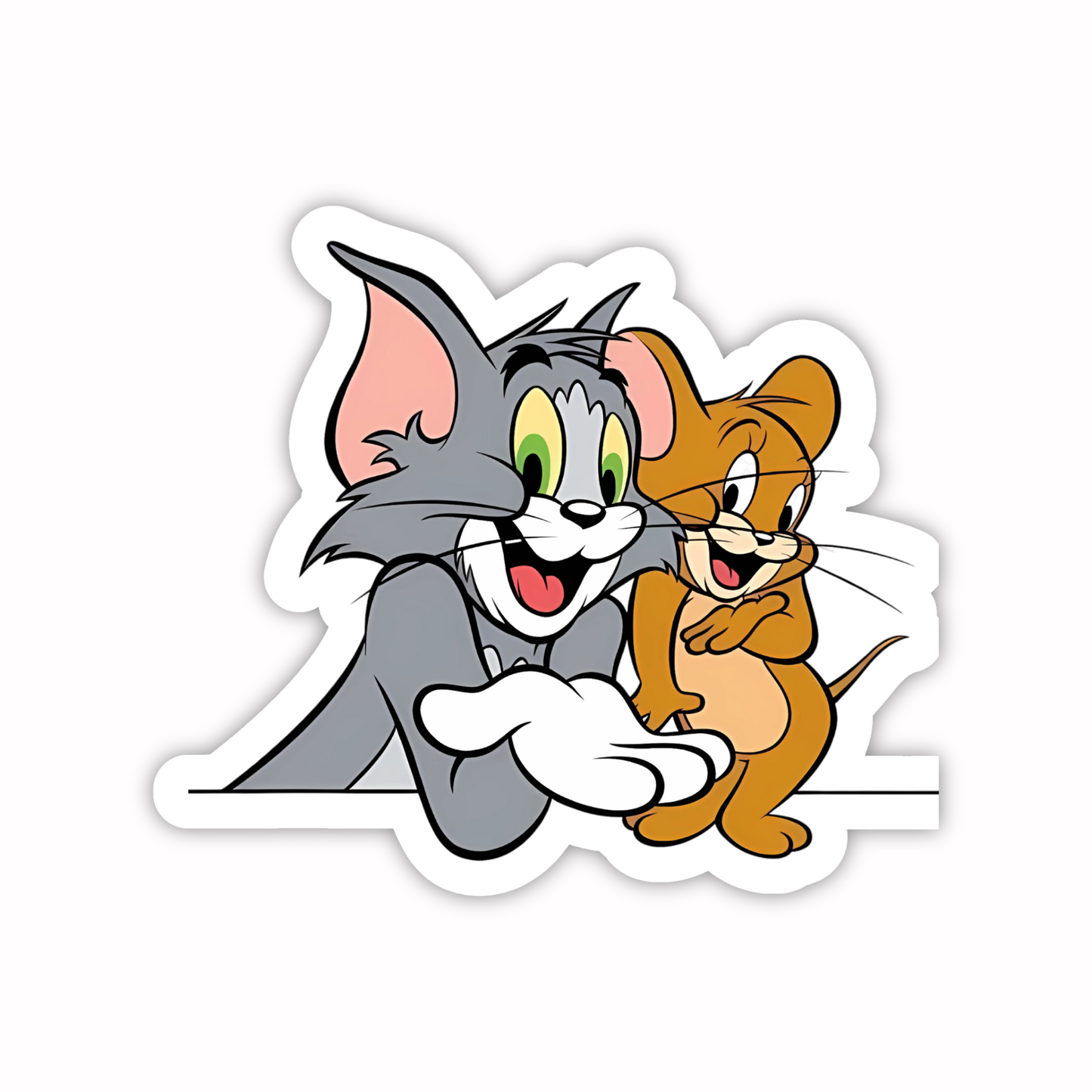 Tom and Jerry Stickers - Laughing Duo